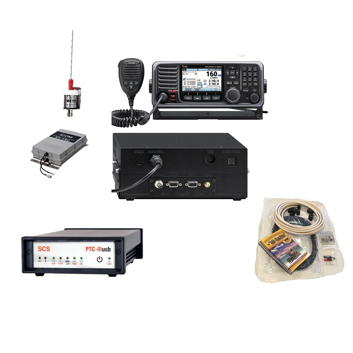 Sea-Tech Icom M803 SSB HF Radio Email And Weather Package | Sea-Tech ...