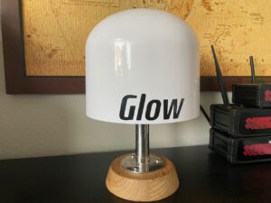 redport glow on stand with glow logo showing