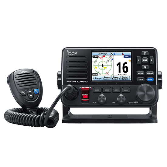 ICOM IC-M510 Fixed Mount VHF with GPS, DSC, WIFI, and Optional AIS