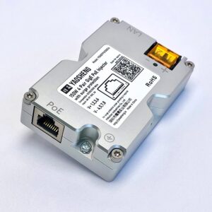 YAOSHENG 150W GigE Passive PoE Injector with Surge Protection,Developed for Dishy V2 pinout. 48-57V / 3A / 150W,Silver