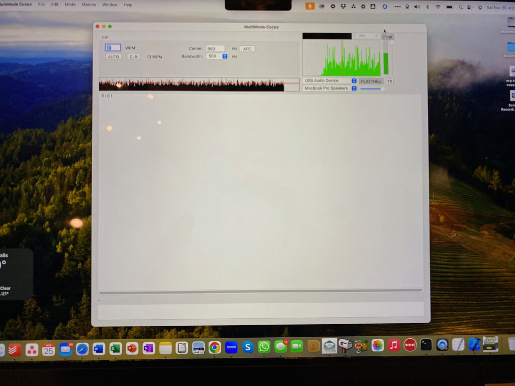 macos multimode weatherfax navtex decoder screenshot