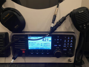 m803 with seatech audio out adapter installed and in use
