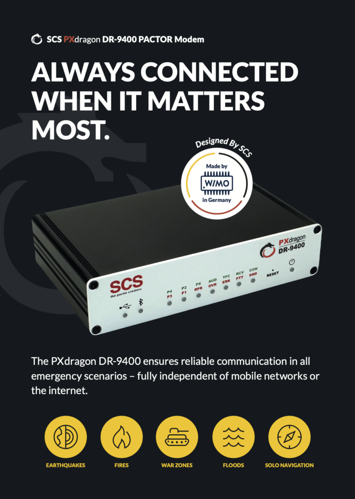 DR-9400 Dragon PACTOR4 Modem Product Flyer Page 1