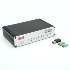 SCS PACTOR Modem PX Dragon DR-9400 Front View with Wireless dongle and connector parts